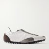 Sprinters Suede and Leather-Trimmed Mesh Sneakers Sprinters Suede and Leather-Trimmed Mesh Sneakers