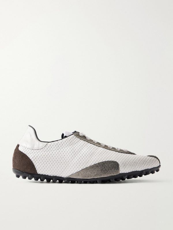 Sprinters Suede and Leather-Trimmed Mesh Sneakers Sprinters Suede and Leather-Trimmed Mesh Sneakers