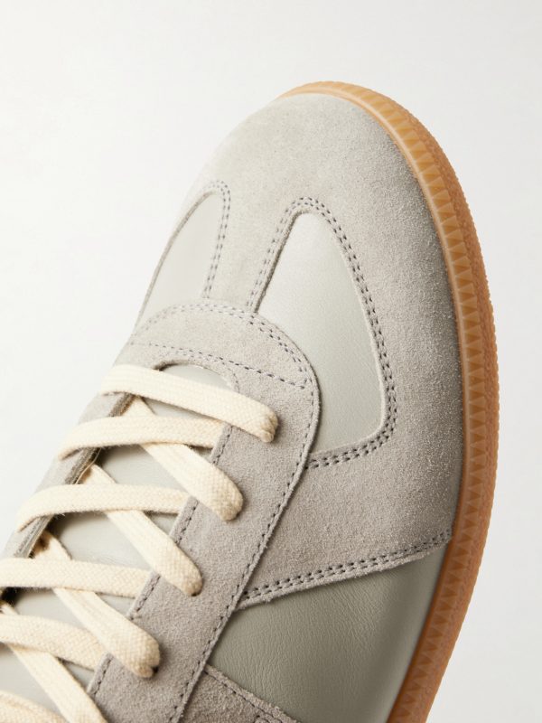 Replica Leather and Suede Sneakers - CU