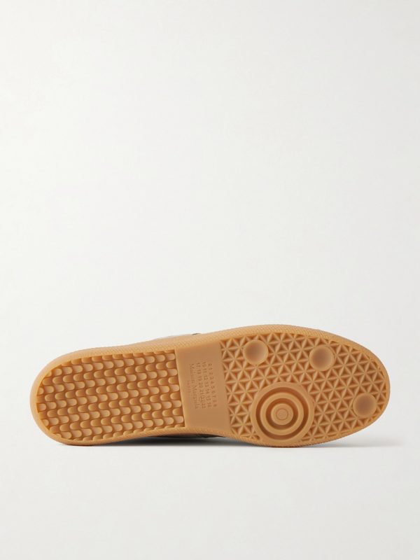 Replica Leather and Suede Sneakers - E1