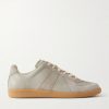 Replica Leather and Suede Sneakers