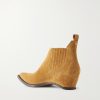 Heel-Less Suede Chelsea Boots - BK Heel-Less Suede Chelsea Boots - BK