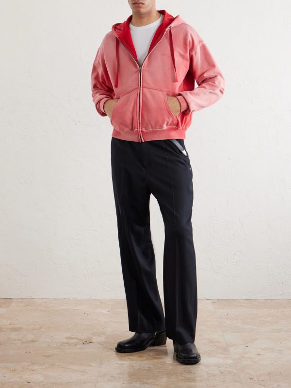 Cotton-Jersey Zip-Up Hoodie - OU Cotton-Jersey Zip-Up Hoodie - OU