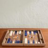 Milos Wood Travel Backgammon Set