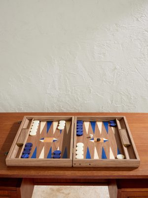 Milos Wood Travel Backgammon Set Milos Wood Travel Backgammon Set