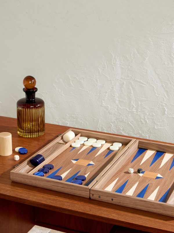 Milos Wood Travel Backgammon Set - OU