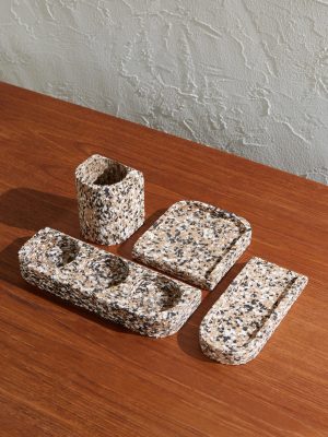 Confetti Cork Desk Accessory Set Confetti Cork Desk Accessory Set