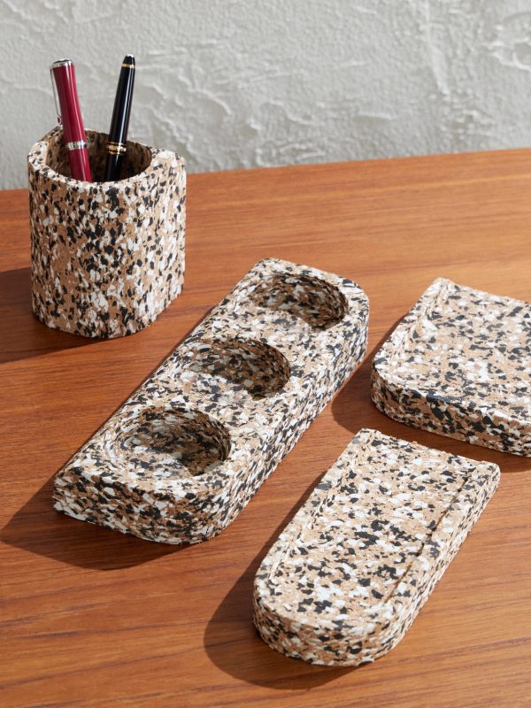 Confetti Cork Desk Accessory Set - OU