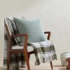 Fringed Checked Alpaca Wool-Blend Bouclé Throw - OU