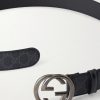 4cm Monogrammed Leather Belt - E1