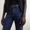 4cm Monogrammed Leather Belt - FR