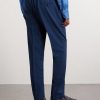 Straight-Leg Linen Trousers - BK Straight-Leg Linen Trousers - BK