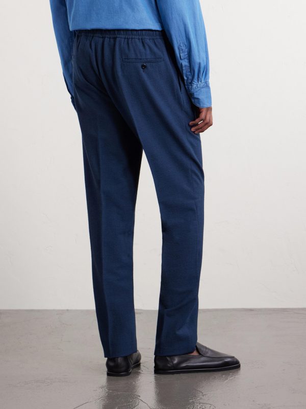 Straight-Leg Linen Trousers - BK Straight-Leg Linen Trousers - BK
