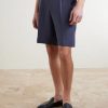 Straight-Leg Pleated Linen Shorts - FR Straight-Leg Pleated Linen Shorts - FR