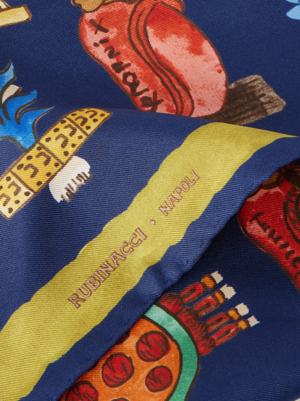 Printed Silk-Twill Pocket Square - CU Printed Silk-Twill Pocket Square - CU