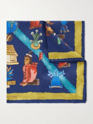 Printed Silk-Twill Pocket Square Printed Silk-Twill Pocket Square