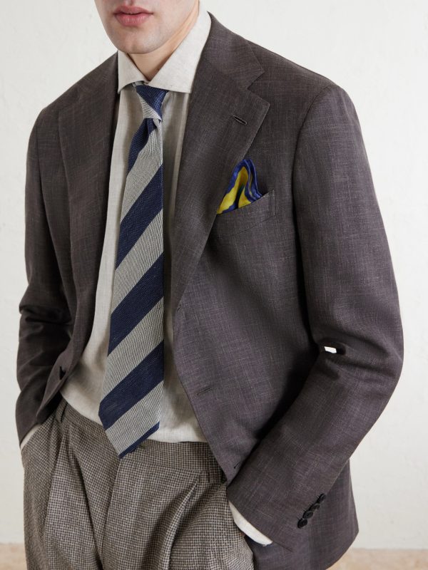 Printed Silk-Twill Pocket Square - OU Printed Silk-Twill Pocket Square - OU