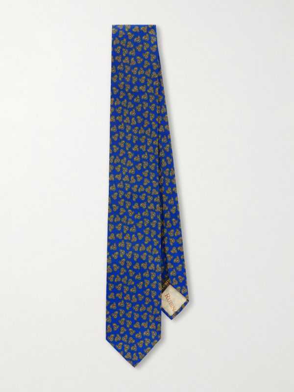 9cm Printed Silk-Twill Tie