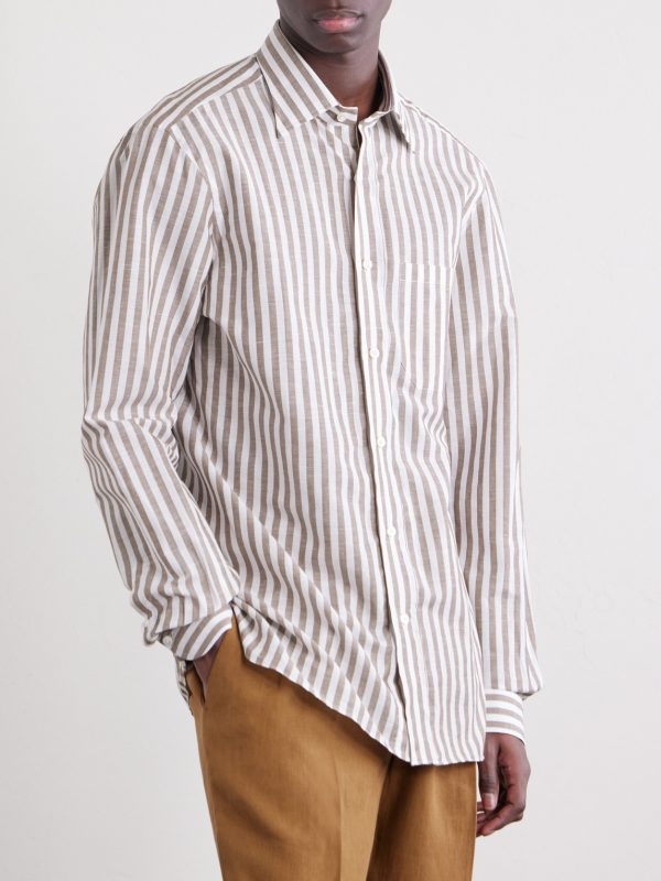 Striped Linen Shirt - FR Striped Linen Shirt - FR