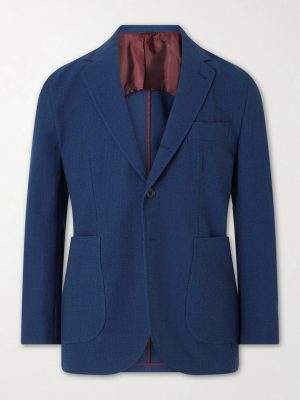 Wool-Blend Single-Breasted Jacket Wool-Blend Single-Breasted Jacket