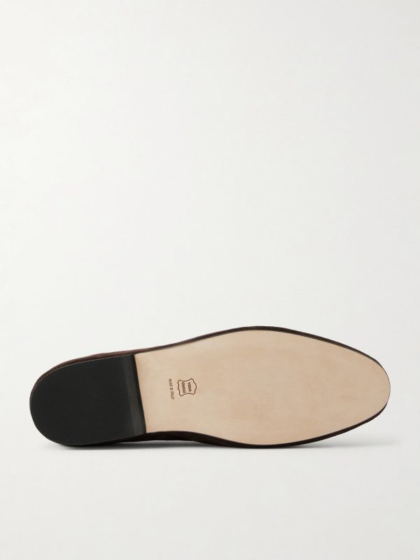 Marphy Tasselled Leather-Trimmed Suede Loafers - E1 Marphy Tasselled Leather-Trimmed Suede Loafers - E1