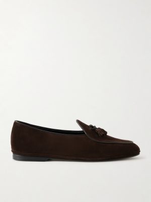 Marphy Tasselled Leather-Trimmed Suede Loafers Marphy Tasselled Leather-Trimmed Suede Loafers