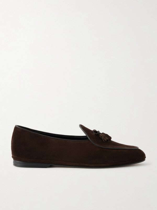 Marphy Tasselled Leather-Trimmed Suede Loafers Marphy Tasselled Leather-Trimmed Suede Loafers