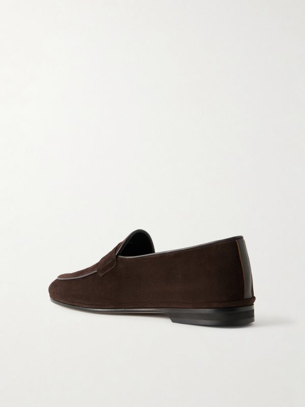 Suede Penny Loafers - BK Suede Penny Loafers - BK