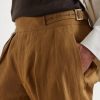 Manny Straight-Leg Pleated Linen Trousers - CU Manny Straight-Leg Pleated Linen Trousers - CU