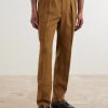 Manny Straight-Leg Pleated Linen Trousers - FR Manny Straight-Leg Pleated Linen Trousers - FR