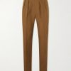Manny Straight-Leg Pleated Linen Trousers Manny Straight-Leg Pleated Linen Trousers