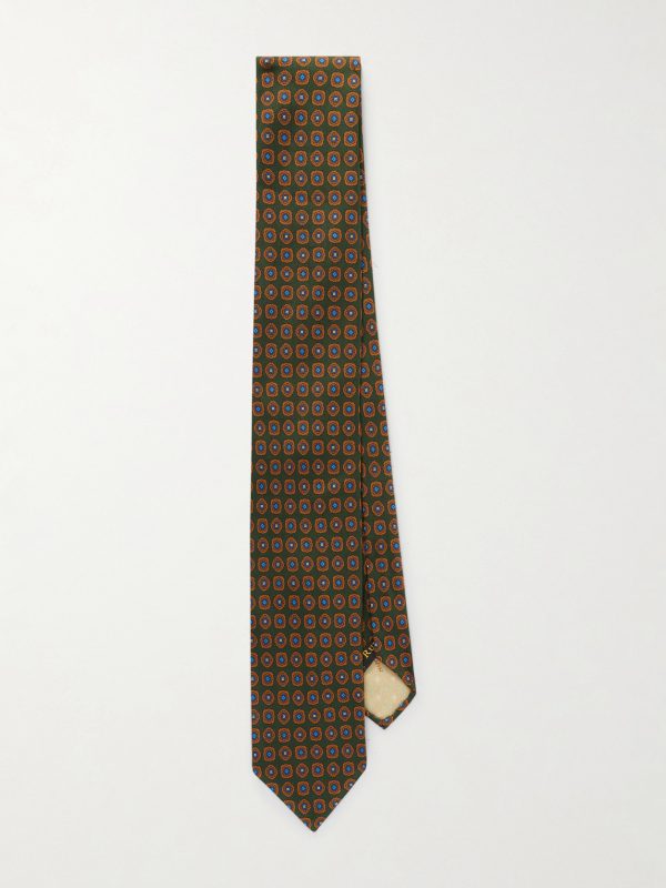 9cm Printed Silk-Twill Tie