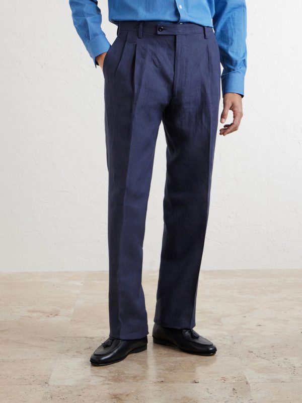 Ciro Straight-Leg Linen Suit Trousers - FR Ciro Straight-Leg Linen Suit Trousers - FR
