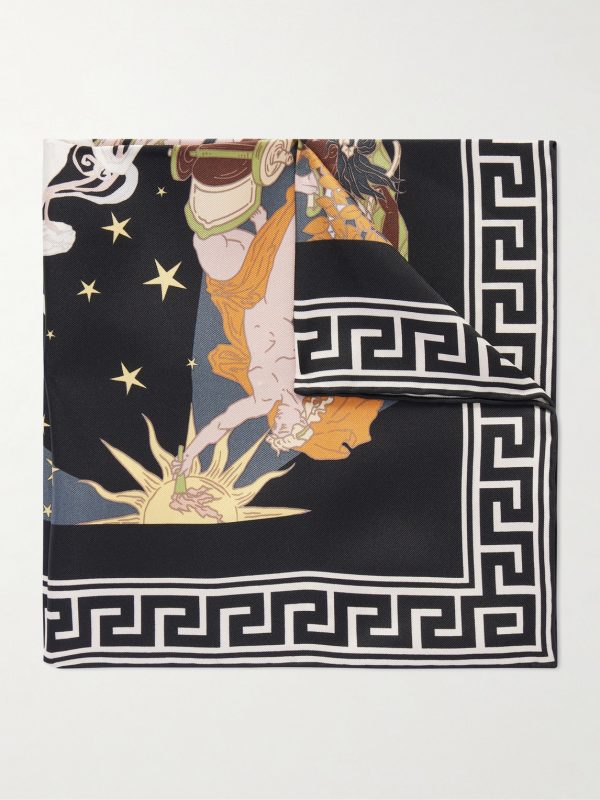 Apollo and Artemis Printed Silk-Satin Scarf Apollo and Artemis Printed Silk-Satin Scarf