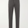 Straight-Leg Lyocell-Blend Trousers