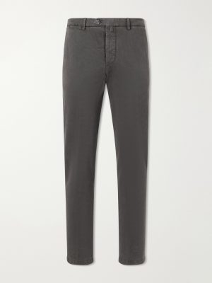 Straight-Leg Lyocell-Blend Trousers