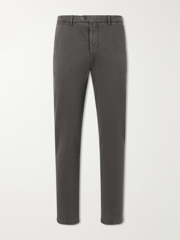 Straight-Leg Lyocell-Blend Trousers