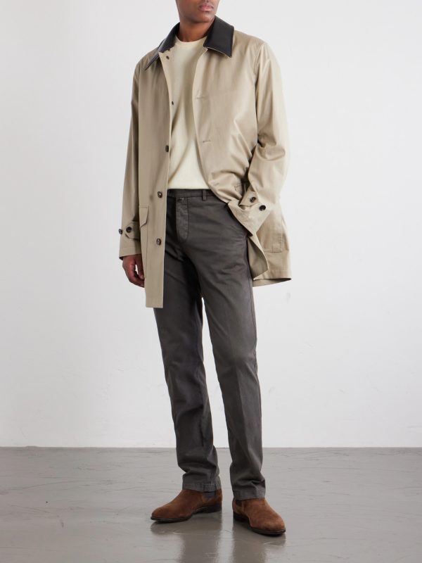 Straight-Leg Lyocell-Blend Trousers - OU