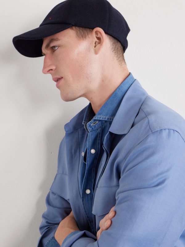 Logo-Embroidered Cashmere Cap - FR Logo-Embroidered Cashmere Cap - FR