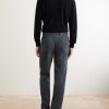 Straight-Leg Lyocell-Blend Trousers - BK Straight-Leg Lyocell-Blend Trousers - BK