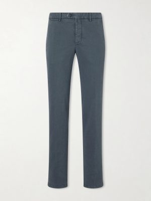 Straight-Leg Lyocell-Blend Trousers Straight-Leg Lyocell-Blend Trousers