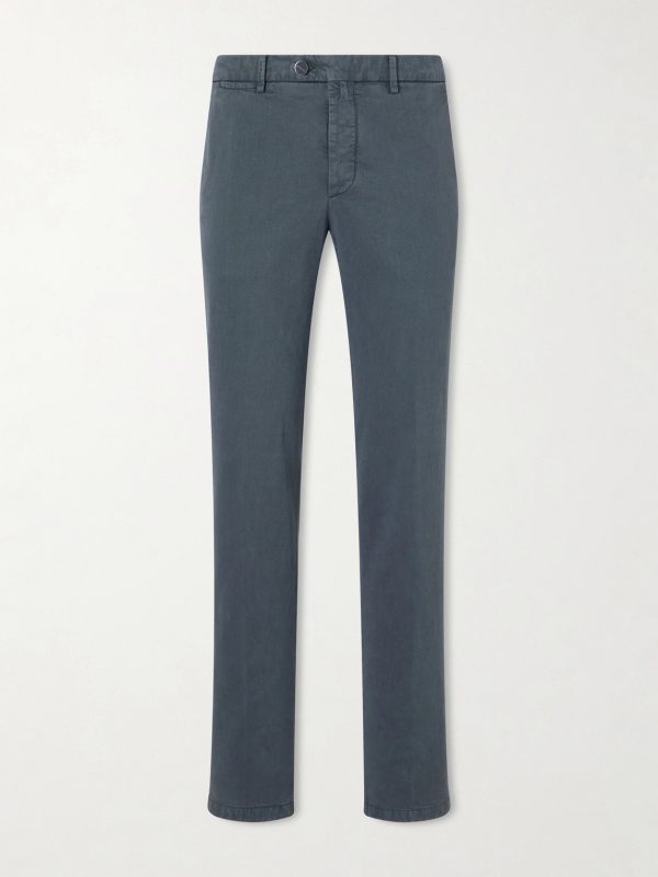 Straight-Leg Lyocell-Blend Trousers Straight-Leg Lyocell-Blend Trousers
