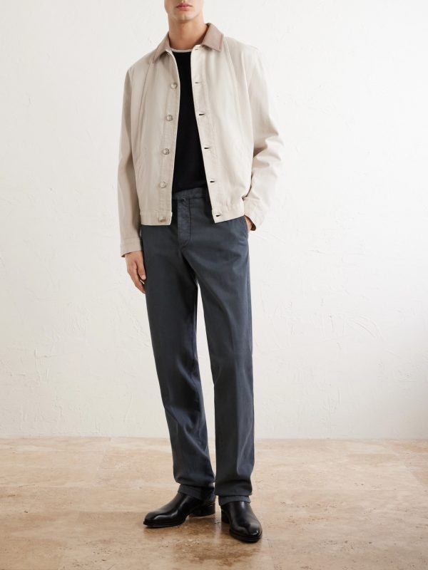 Straight-Leg Lyocell-Blend Trousers - OU Straight-Leg Lyocell-Blend Trousers - OU