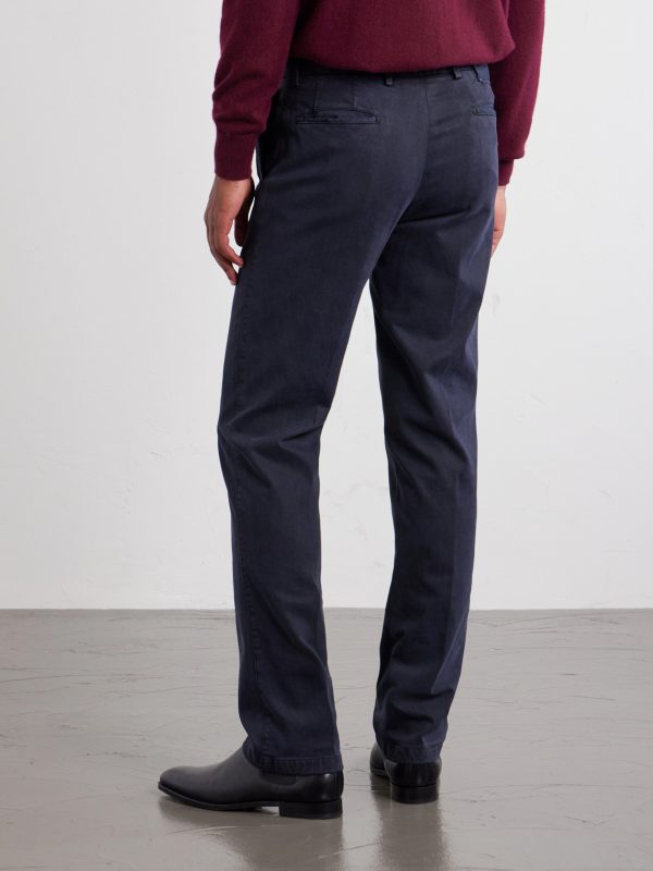 Straight-Leg Lyocell-Blend Trousers - BK Straight-Leg Lyocell-Blend Trousers - BK