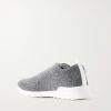 Logo-Embroidered Stretch-Knit Sneakers - BK Logo-Embroidered Stretch-Knit Sneakers - BK