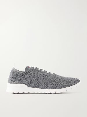 Logo-Embroidered Stretch-Knit Sneakers Logo-Embroidered Stretch-Knit Sneakers