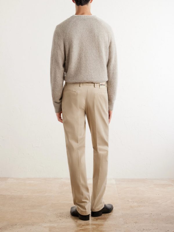 Straight-Leg Lyocell-Blend Trousers - BK Straight-Leg Lyocell-Blend Trousers - BK