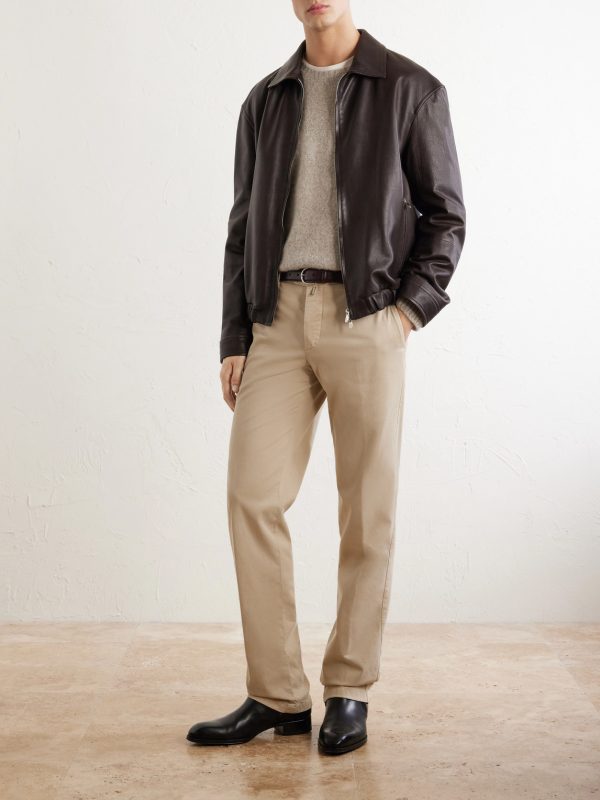 Straight-Leg Lyocell-Blend Trousers - OU Straight-Leg Lyocell-Blend Trousers - OU