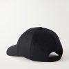 Logo-Embroidered Cashmere Cap - BK