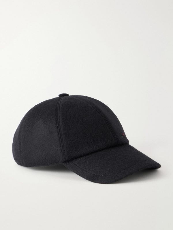 Logo-Embroidered Cashmere Cap